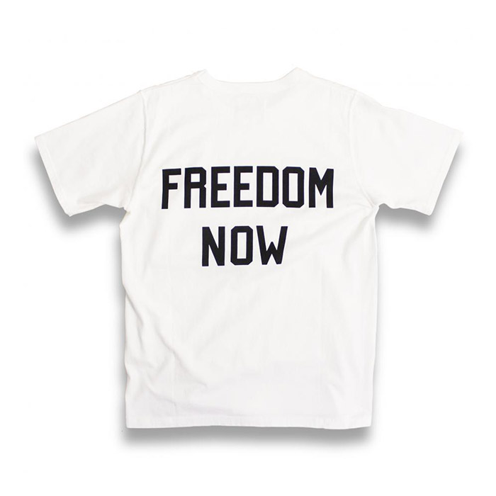 フルカウント 5007 Freedom Now プリントTシャツ White