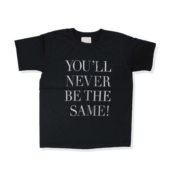 フルカウント 5996 5995 BASIC PRINT TEE NEVER BE THE SAME! プリントTシャツ Black