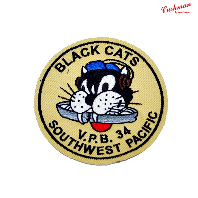 CUSHMAN (クッシュマン)ワッペン BLACK CATS