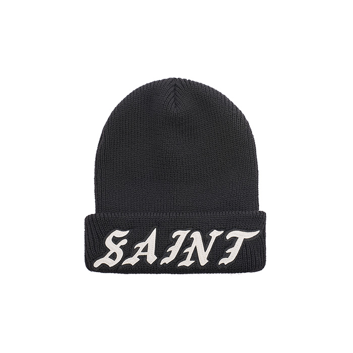 セントマイケル SM-MK8-0000-085 KNIT CAP / SAINT / BLACK メンズ ニットキャップ