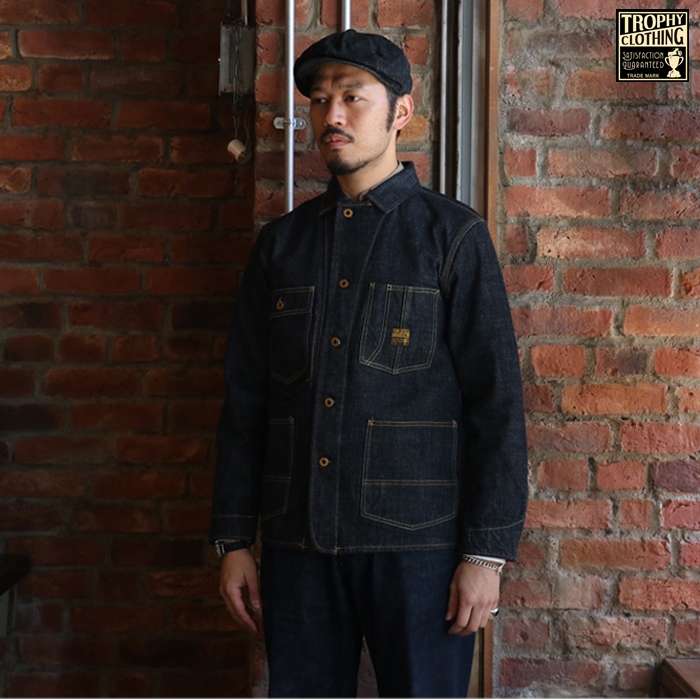 トロフィークロージング 2604 Dirt Denim Coverall デニムカバーオール