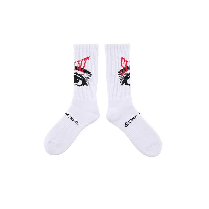 セントマイケル SM-HR8-0000-100 SOCKS / EYE / WHT メンズ ソックス 靴下