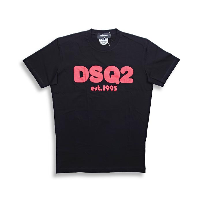 ディースクエアード S74GD1086 DSQ2 COOL T-SHIRT メンズ 半袖 プリント Tシャツ ブラック
