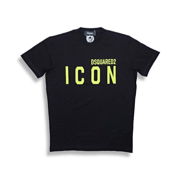 ディースクエアード S79GC0068 BE ICON COOL T-SHIRT メンズ 半袖 プリント Tシャツ ブラック