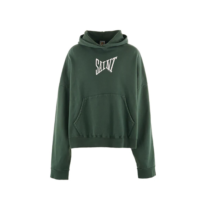 SAINT Mxxxxxx(セントマイケル) SM-YS1-0000-040 / HOODIE / RIBON SAINT / GREEN / プルオーバーパーカー