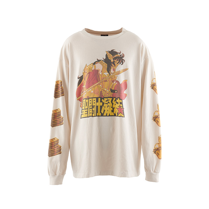 SAINT Mxxxxxx(セントマイケル)×CLOT(クロット) SM-A23-0000-C05 / CL_LS T-SHIRT / WHT 聖闘士凝結 ロンT