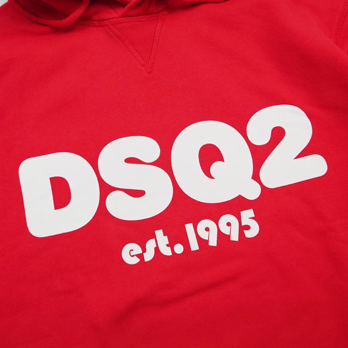 ディースクエアード S74GU0691 DSQ2 COOL HOODIE レッド メンズ