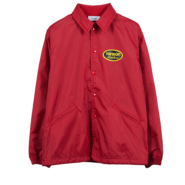 VANSON × MASSES NYLON JKT:RED