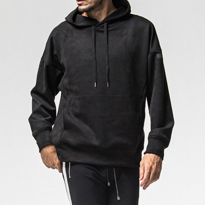 RESOUND CLOTHING(リサウンドクロージング) suede loose hoodie / RC38-C-006 / ブラック
