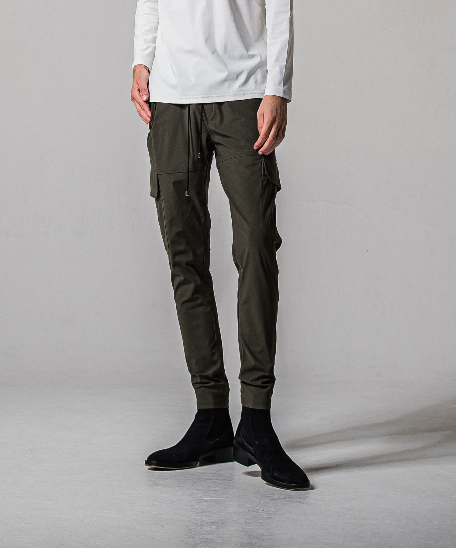 リサウンドクロージング BASIC-ST-010 Darrell cargo PT KHAKI ナイロンカーゴパンツ