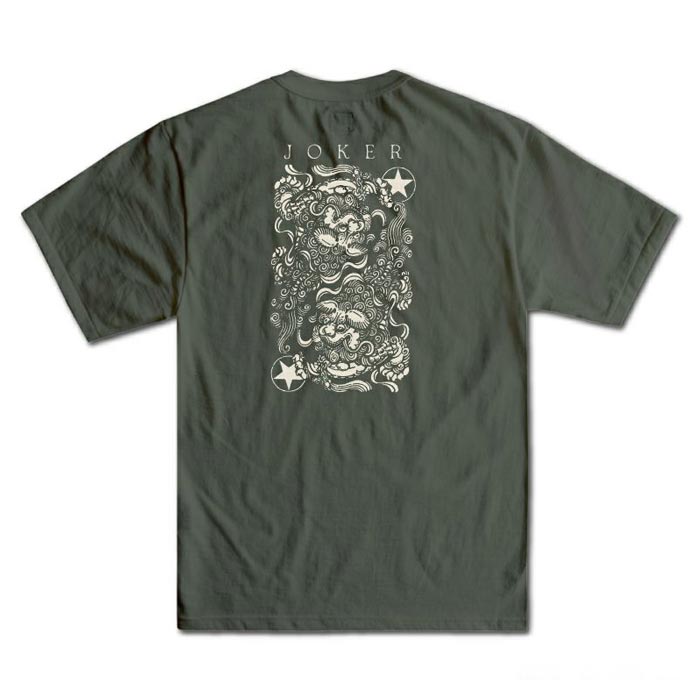 24SS ダリーズアンドコ― ROT2024-A JOKER ジョーカー COAL.GREEN メンズ 半袖 プリント Tシャツ バックプリント