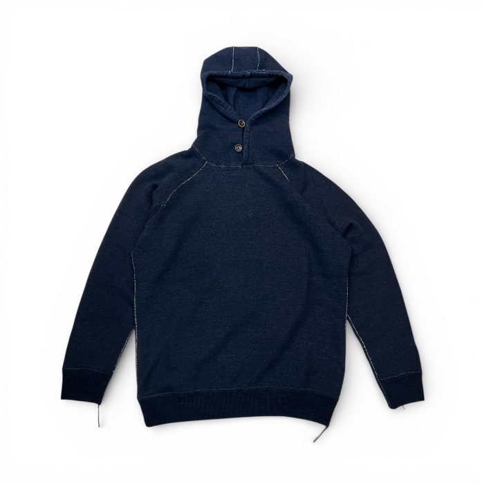Pure blue japan(ピュアブルージャパン) 5410-ID Yarn Dyed Indigo Hoodie