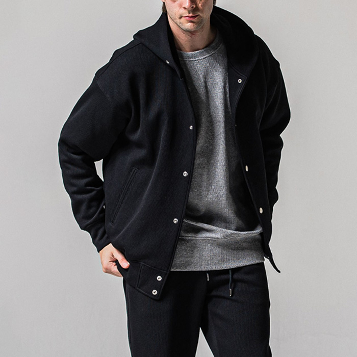 RESOUND CLOTHING(リサウンドクロージング) AZE Varsity hoodie / RC39-C-006 / ブラック