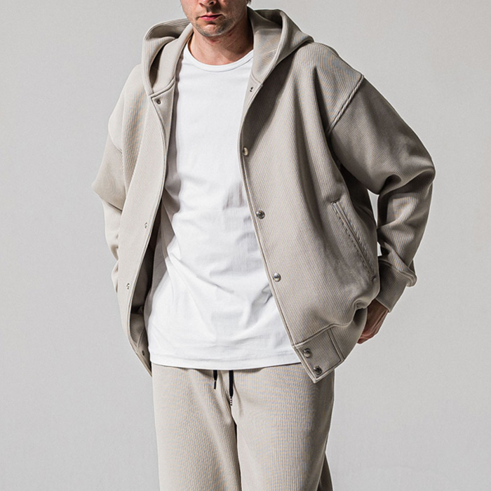 RESOUND CLOTHING(リサウンドクロージング) AZE Varsity hoodie / RC39-C-006 / グレージュ