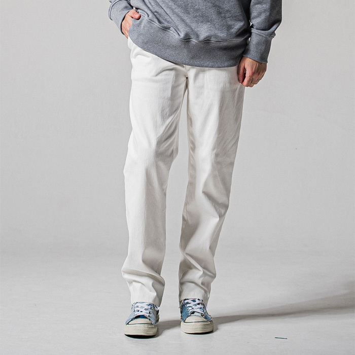 RESOUND CLOTHING(リサウンドクロージング) DENIM JERSEY WIDE PT / RC39-ST-016WTD / ホワイト