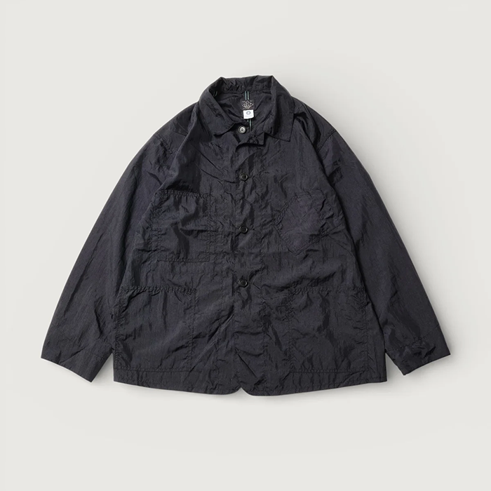 POST O'ALLS (ポストオーバーオールズ) #3102SB-CNB SWEETBEAR 3 : crinkle nylon taffeta black