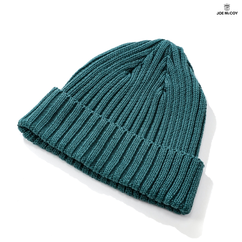 ジョーマッコイ MA21014 COTTON BRONSON KNIT CAP グリーン ニットキャップ