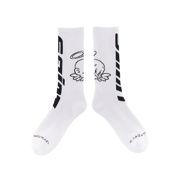 セントマイケル SM-S23-0000-105 SOCKS/ANGE/WHITE ソックス