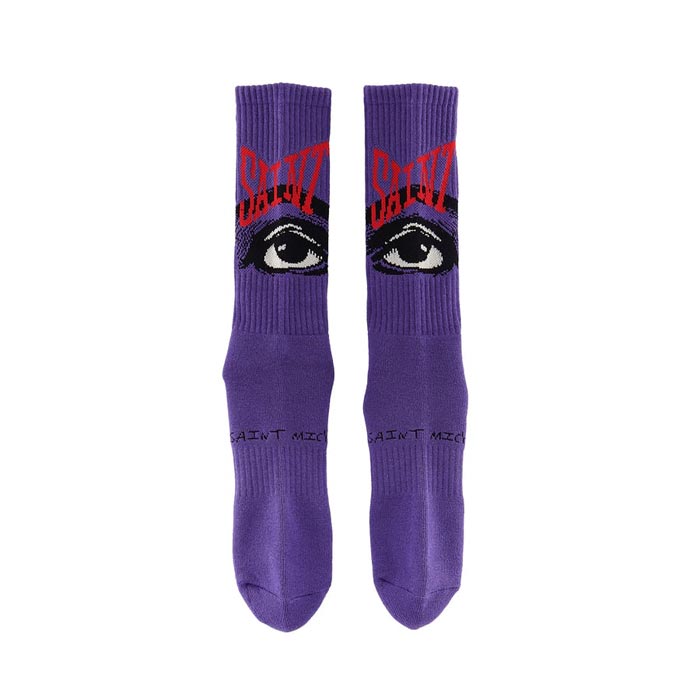 セントマイケル SM-S23-0000-103 SOCKS/EYE/PURPLE ソックス アイ