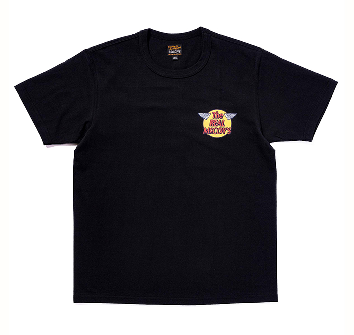 The REAL McCOY'S(ザ・リアルマッコイズ)THE REAL McCOY'S LOGO TEE S/S:BLACK