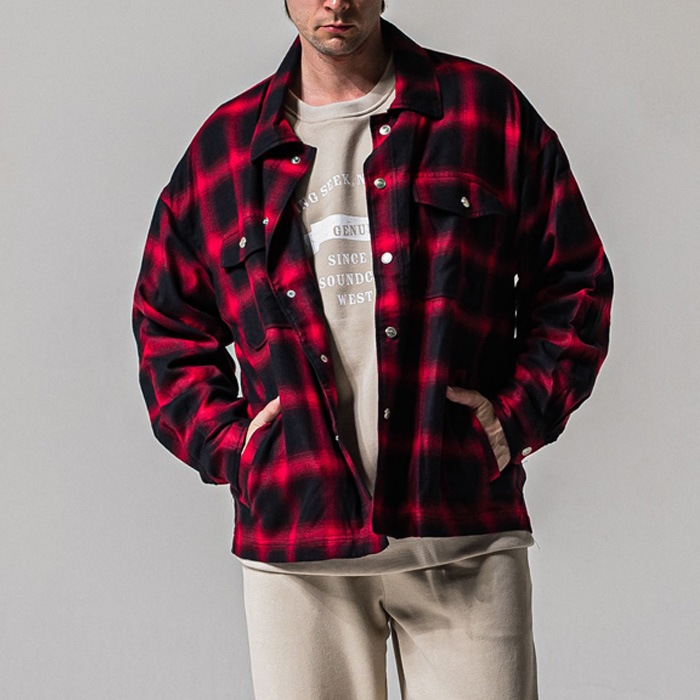 RESOUND CLOTHING(リサウンドクロージング) 50S check JK / RC39-JK-007C / RED