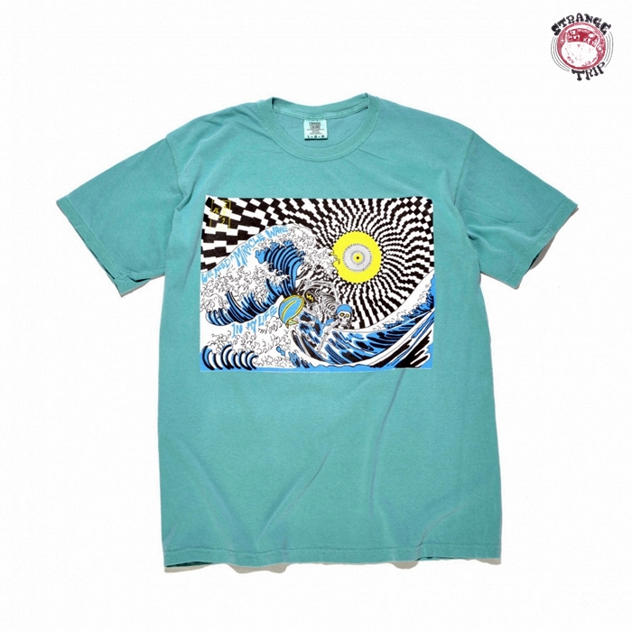 「ST2001-07」PSYCHEDELIC SURFER TEE:TURQUOISE【返品交換不可】