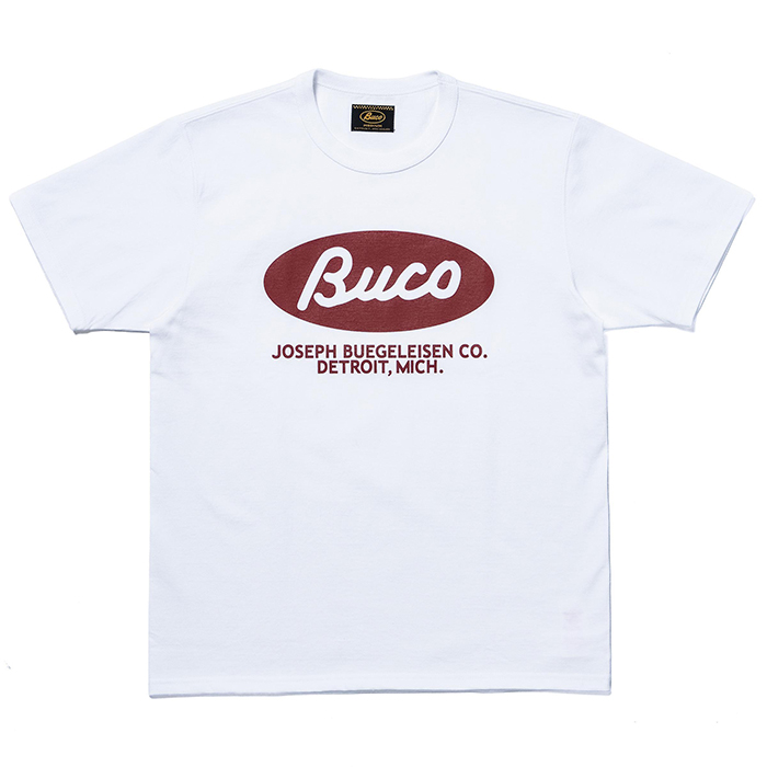 BUCO(ブコ)BUCO TEE / BUCO OVAL:WHITE