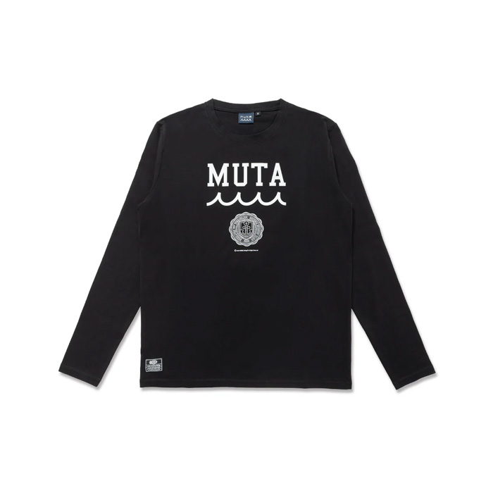 muta MARINE(ムータマリン) カレッジロゴ ロングスリーブTシャツ MFKW-434766 ブラック