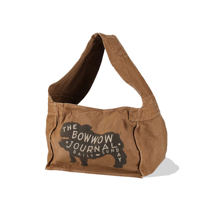 BOWWOW(バウワウ) THE BOW WOW JOURNAL NEWSPAPER BAG AGED / BW261-BJNB / BROWN