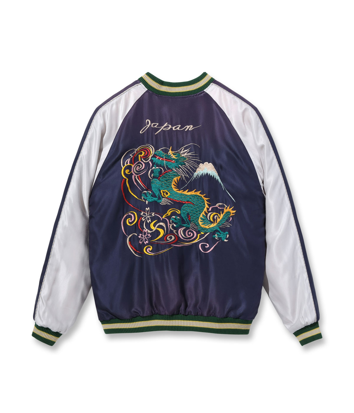 テーラー東洋 Lot No. TT15492-128 / Mid 1950s Style Acetate Souvenir Jacket “DRAGON” × “DRAGON & TIGER” (AGING MODEL)