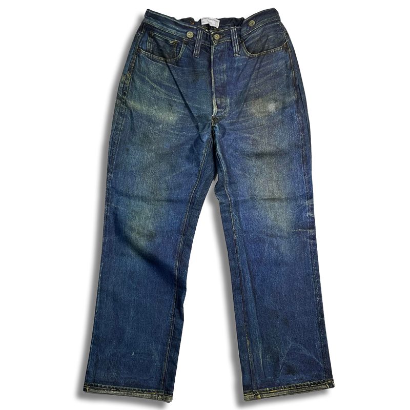 Trompe L’oeil Printed Trousers (1942 Buckle back Jeans)