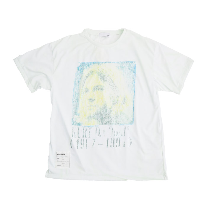 トルク 24-1204 Kurt Cxxxxx Mourning T-shirt カートコバーン 追悼 バンドTシャツ ホワイト メンズ