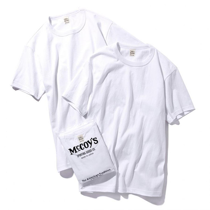 ジョーマッコイ MC20000 McCOY'S 2pcs PACK TEE 二枚セット 半袖Tシャツ ホワイト