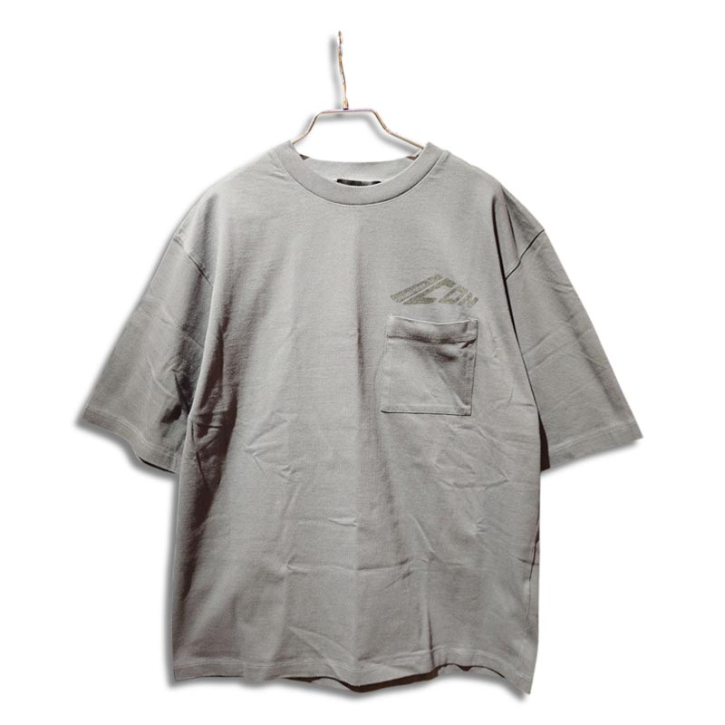 ディースクエアード S79GC0097 Icon New Generation Loose Fit Pocket T-Shirt ダークグレー メンズ ロゴ プリント Tシャツ ルーズフィット