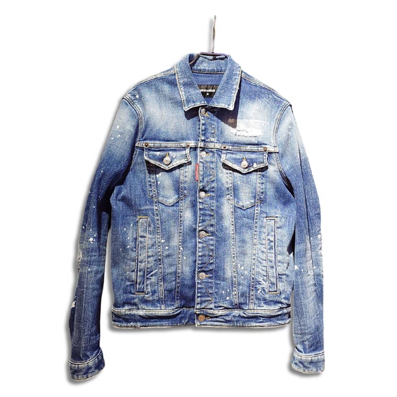 ディースクエアード S74AM1521 Medium Heritage Rammendo Wash Jean Jacket メンズ アウター デニムジャケット