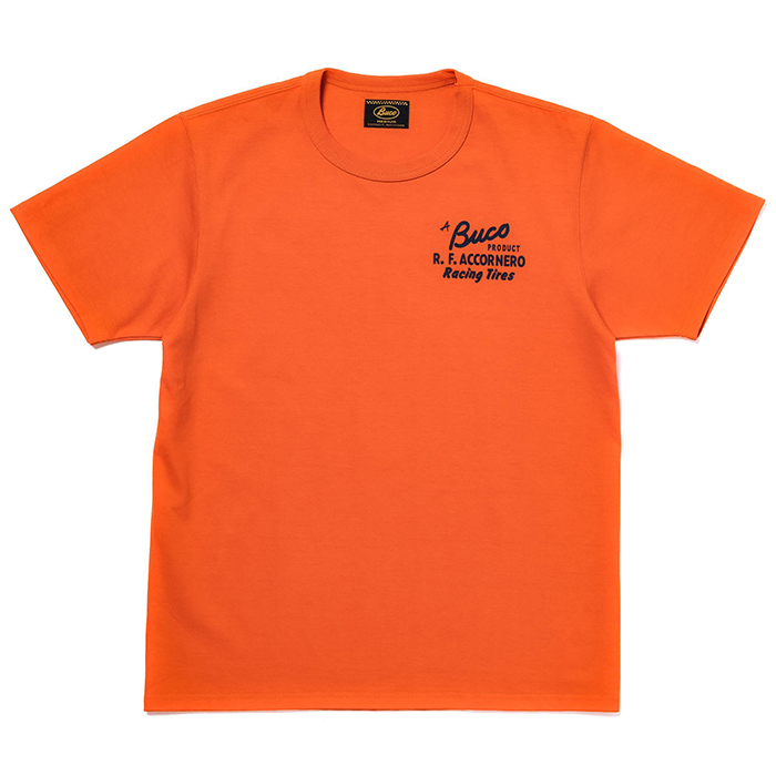 BUCO(ブコ)BUCO TEE / R.F. ACCORNERO:ORANGE