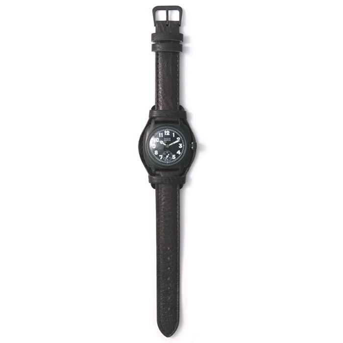 ヴァーグウォッチ CO0809 Coussin Coal ブラック メンズ 腕時計 ホースレザー レザーベルト 防水 箱付き