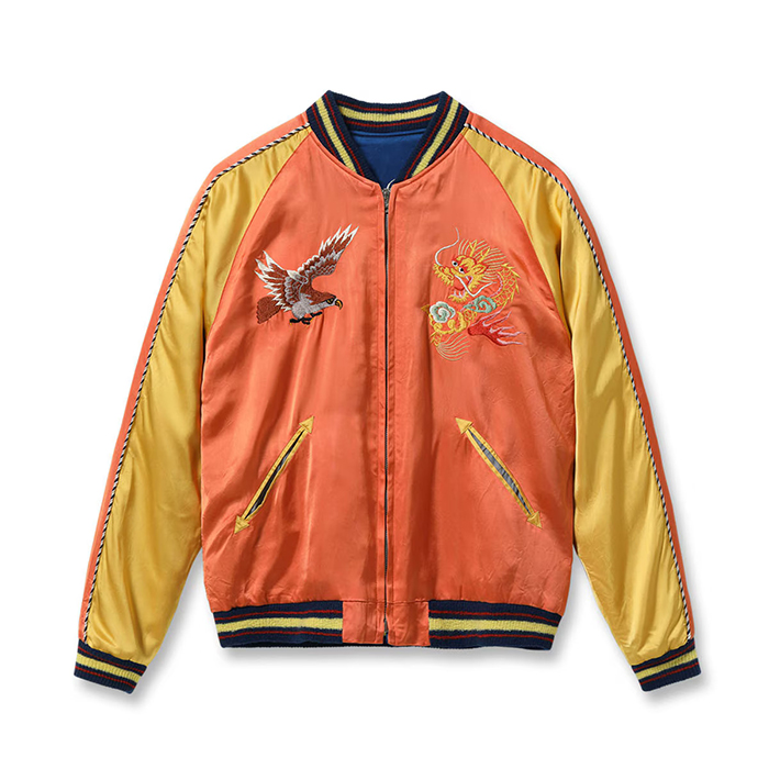TAILOR TOYO（テーラー東洋） Lot No. TT15911-159 / Late 1940s Style Acetate Souvenir Jacket KOSHO & CO. Special Edition “EAGLE & DRAGON” × “JAPAN MAP”