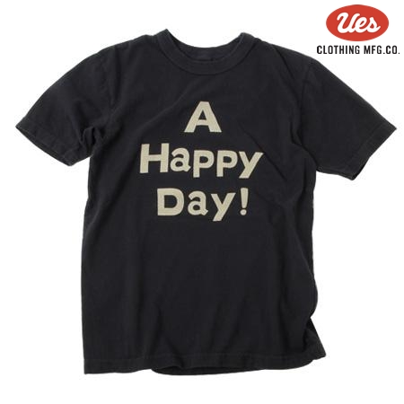 A HAPPY DAY! Tシャツ/ネイビー