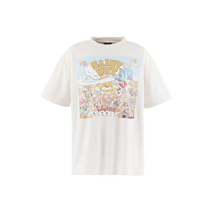 SAINT Mxxxxxx(セントマイケル) SM-MK8-0000-016 / SS T-SHIRT / SAINT WET / WHITE
