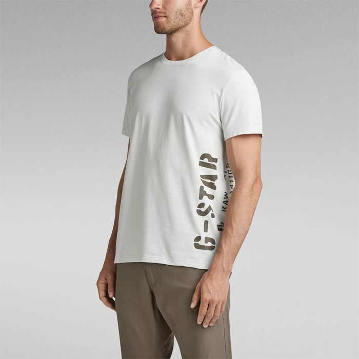 ジースターロウ D22780-336-D607 Side Stencil T-Shirt メンズ