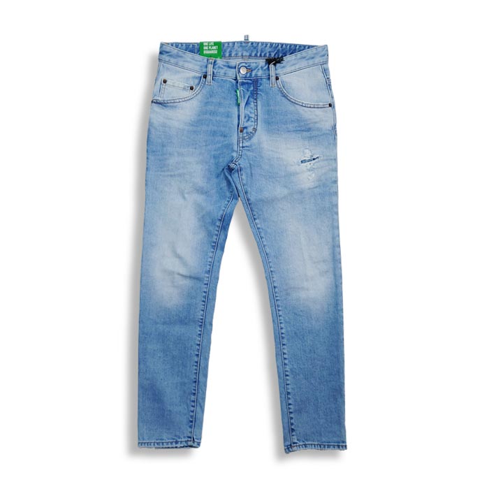 30%OFF ディースクエアード S78LB0094 LIGHT WASH SKATER JEANS ライト