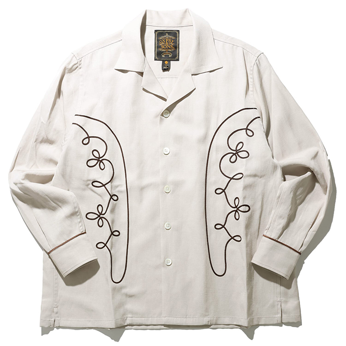 GYPSY＆SONS (ジプシーアンドサンズ) EMBROID RODEO L/S SHIRTS　エンブロイド ロデオ シャツ GS2629921:IVORY