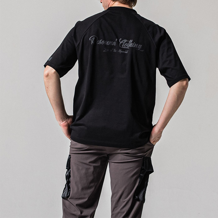 RESOUND CLOTHING(リサウンドクロージング) BACK RC raglan OVER TEE RC39-T-001 BLACK