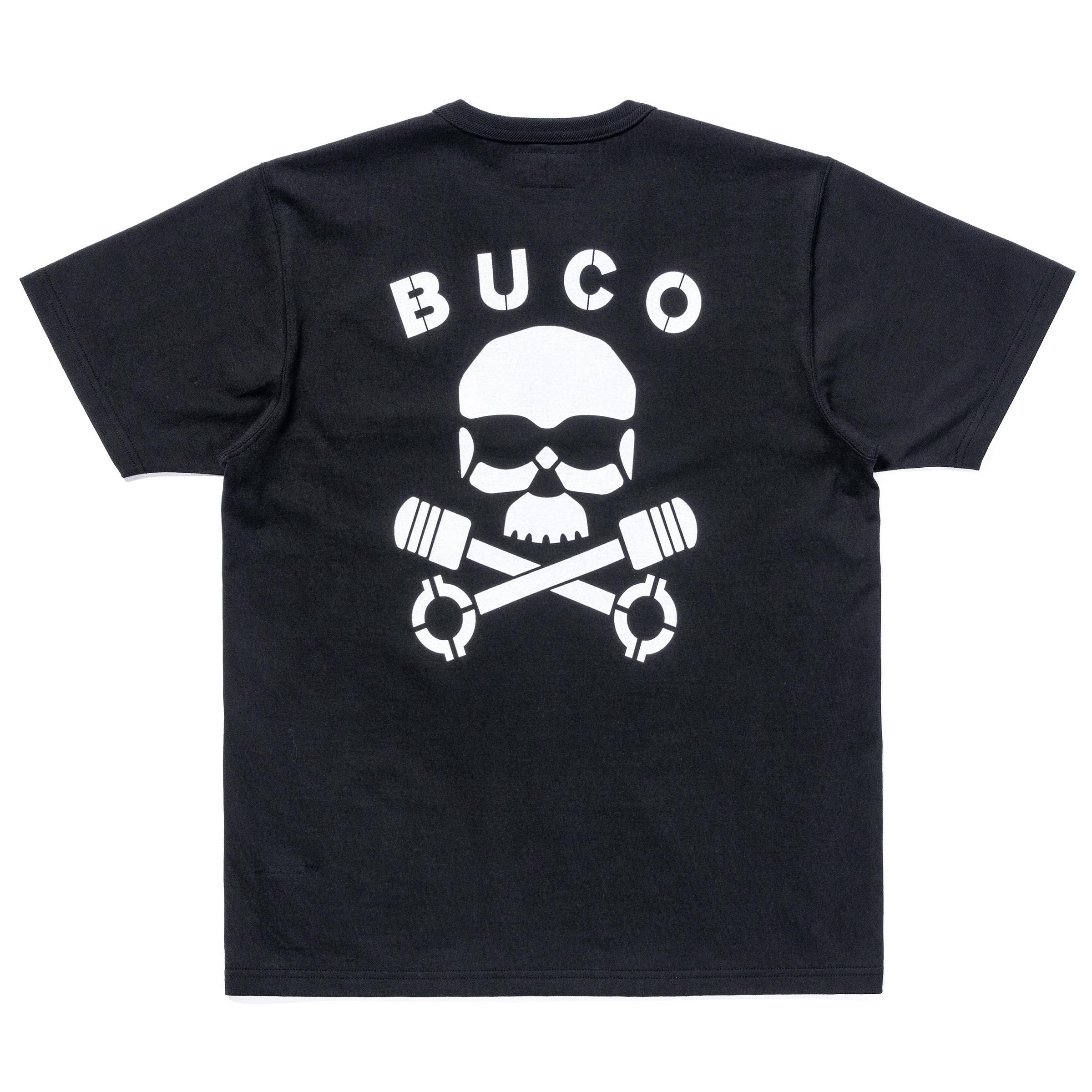 BUCO TEE / SKULL PISTON:BLACK