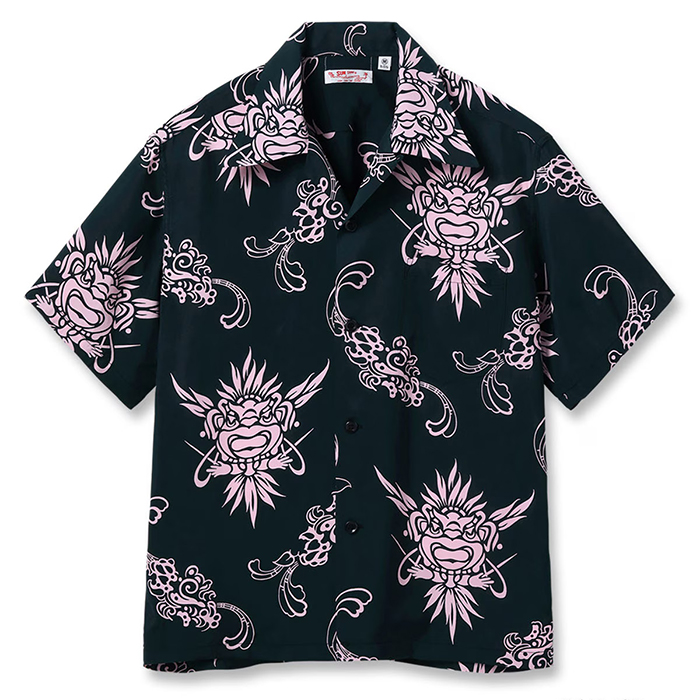SUN SURF(サンサーフ) Lot No. SS39611 / RAYON HAWAIIAN SHIRT “INCARNATION OF GOD”:119) BLACK