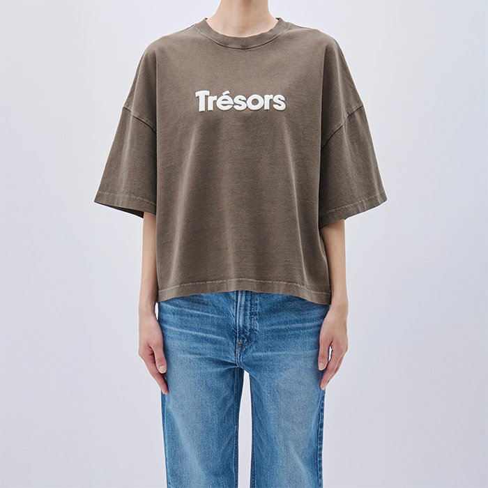 アッパーハイツ 262CW02 BIG WIDE TEE (ビッグワイドティー) MOCHA レディース カットソー