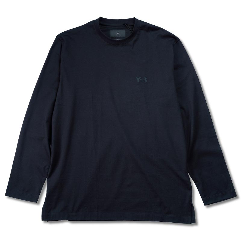 SALE ワイスリー IV8232-APPS24 LONG SLEEVE TEE ロングスリーブ Tシャツ ブラック 長袖 カットソー ロンT ブランドロゴ ユニセックス