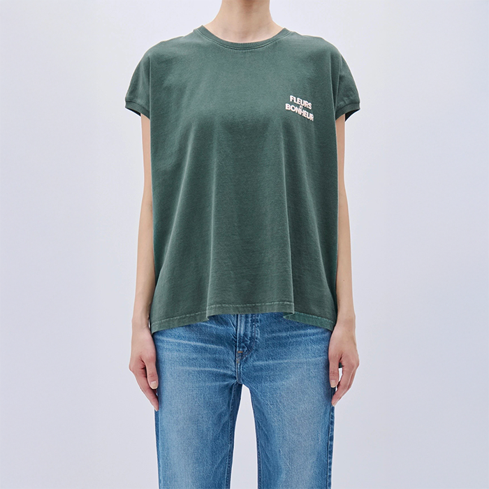 アッパーハイツ 262CW01 BIG NO SLEEVE TEE (ビッグンノースリーブティー)  GREEN レディース カットソー
