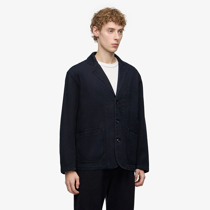 MOMOTARO JEANS(桃太郎ジーンズ)SASHIKO TAILORED JACKET-OVERDYE:INDIGO